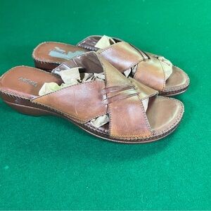 AirStep Women's 10W Brown Leather Sandals